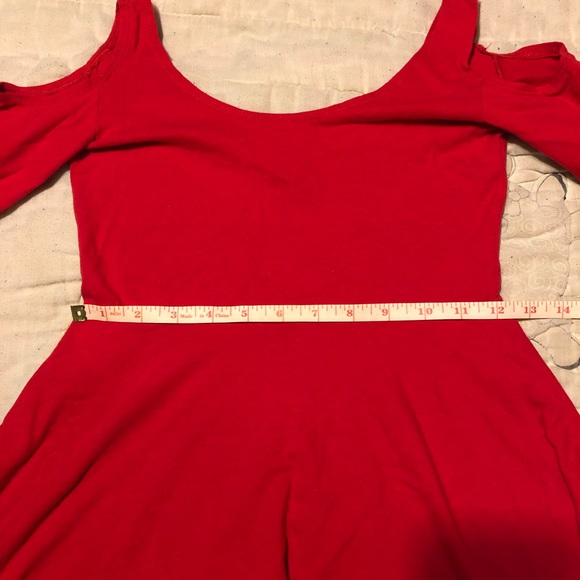 Urban outfitters Sparkle & Fade Red Skater Dress 0 - Picture 2 of 3